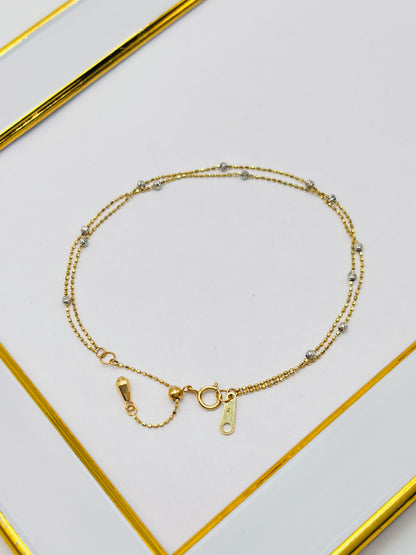 18K Gold Double Bracelet