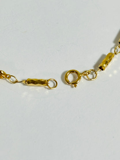 18K Gold Heart and Star Bracelet