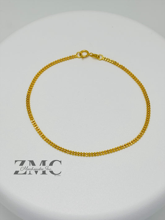 18K Gold Beaded Bracelet
