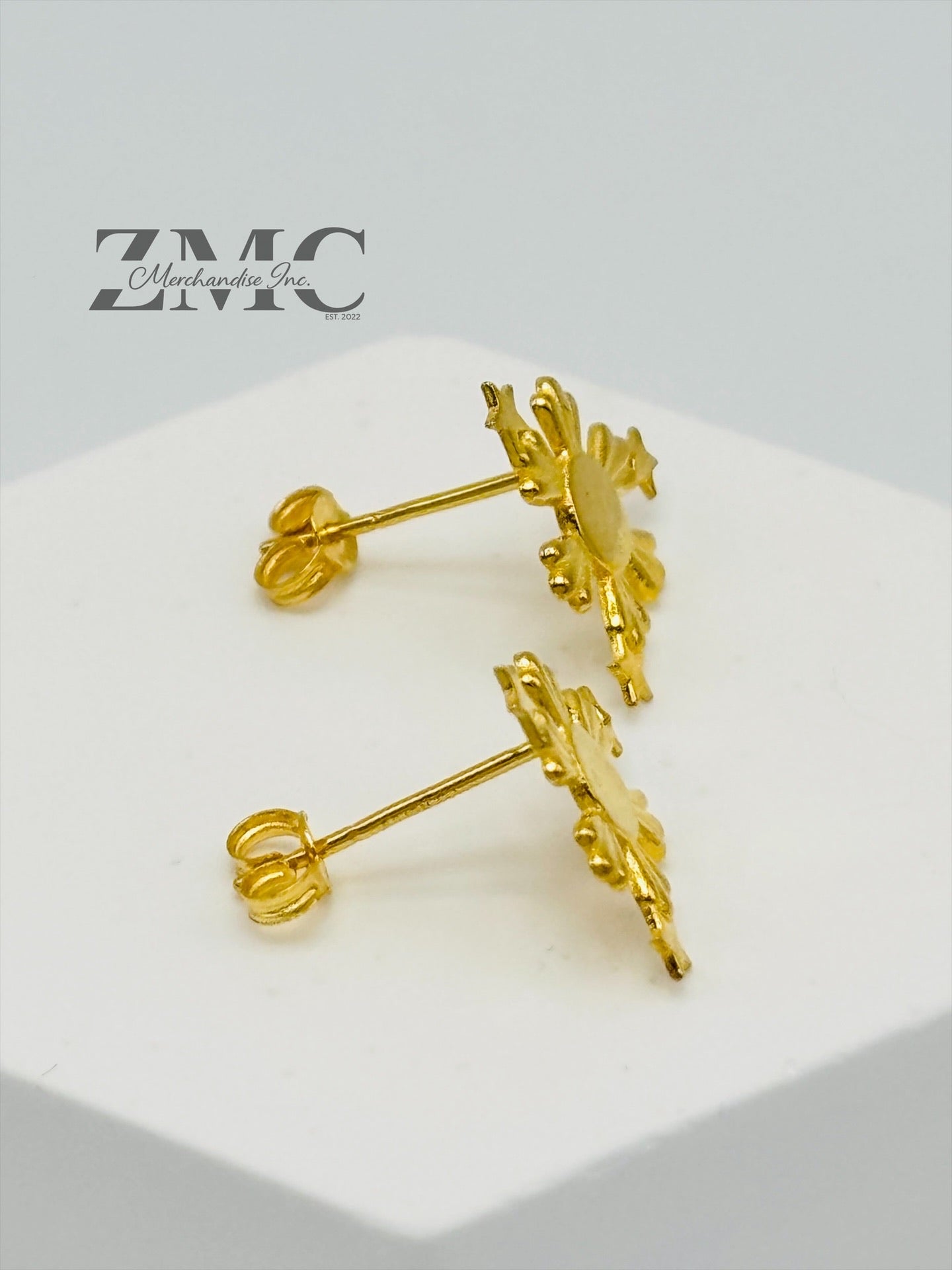 18K Gold 3 Star and Sun