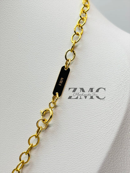 18K Gold L Attached Necklace