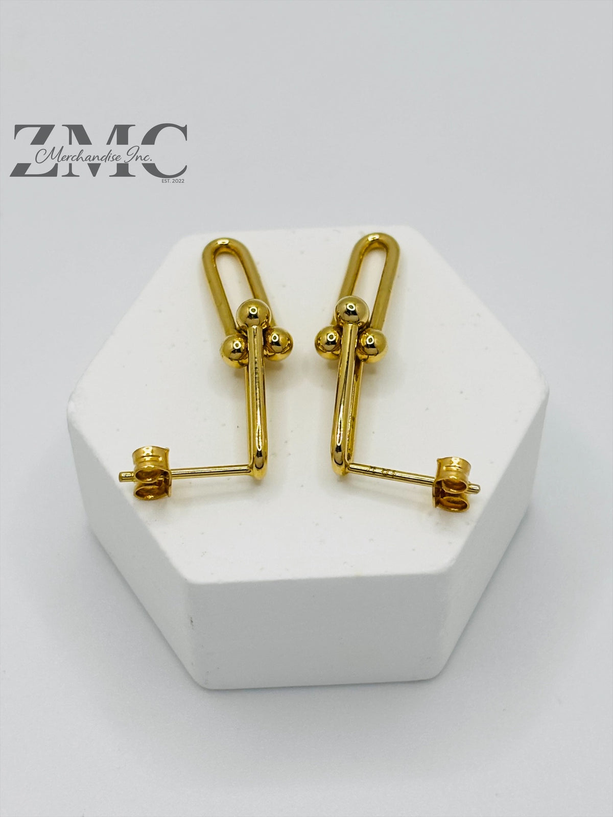 18K Gold Hardware Earrings