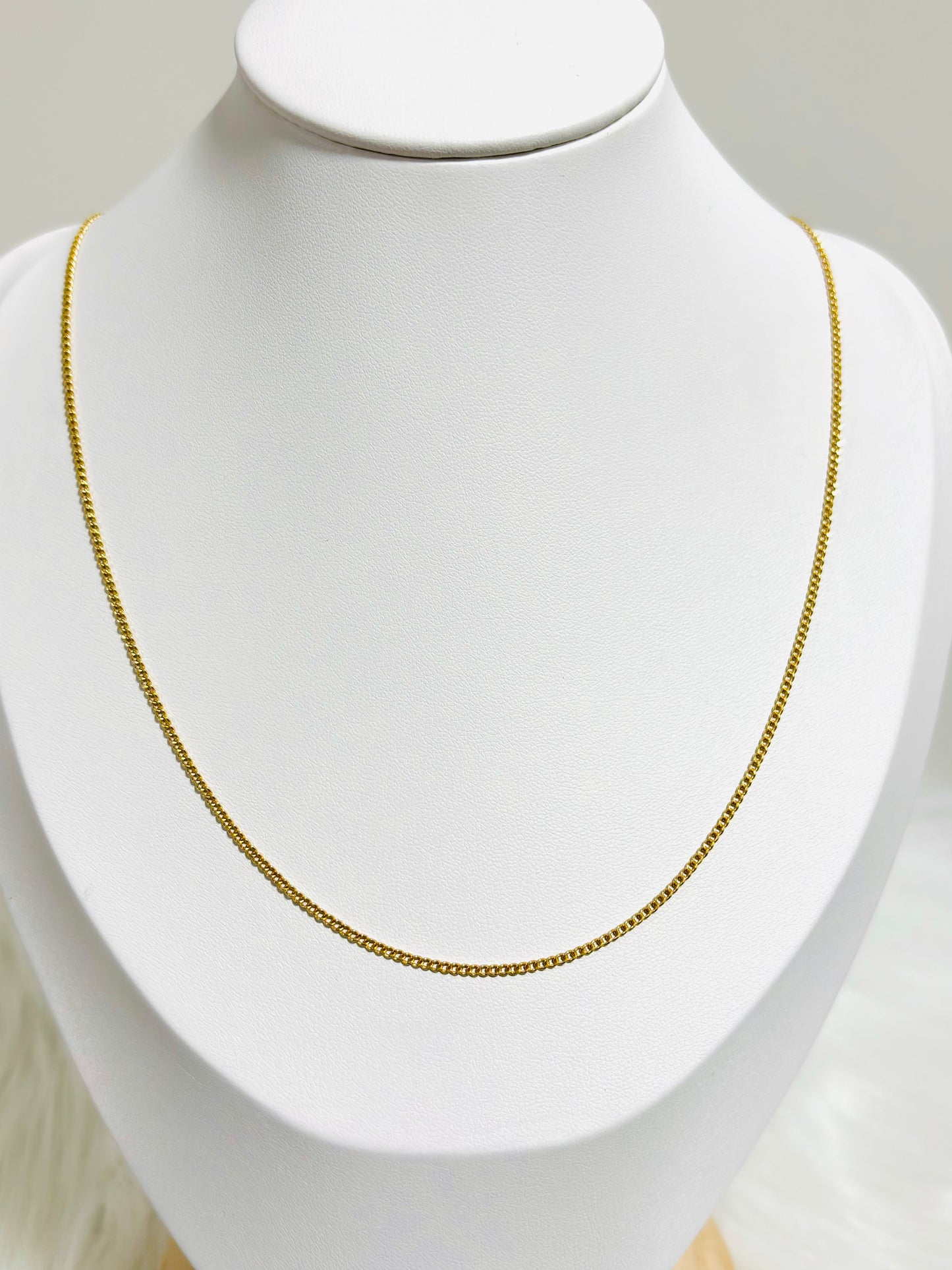 18K Gold Curb Chain