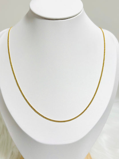 18K Gold Curb Chain