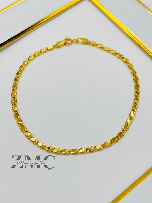 18K Gold Slim Damascus Bracelet