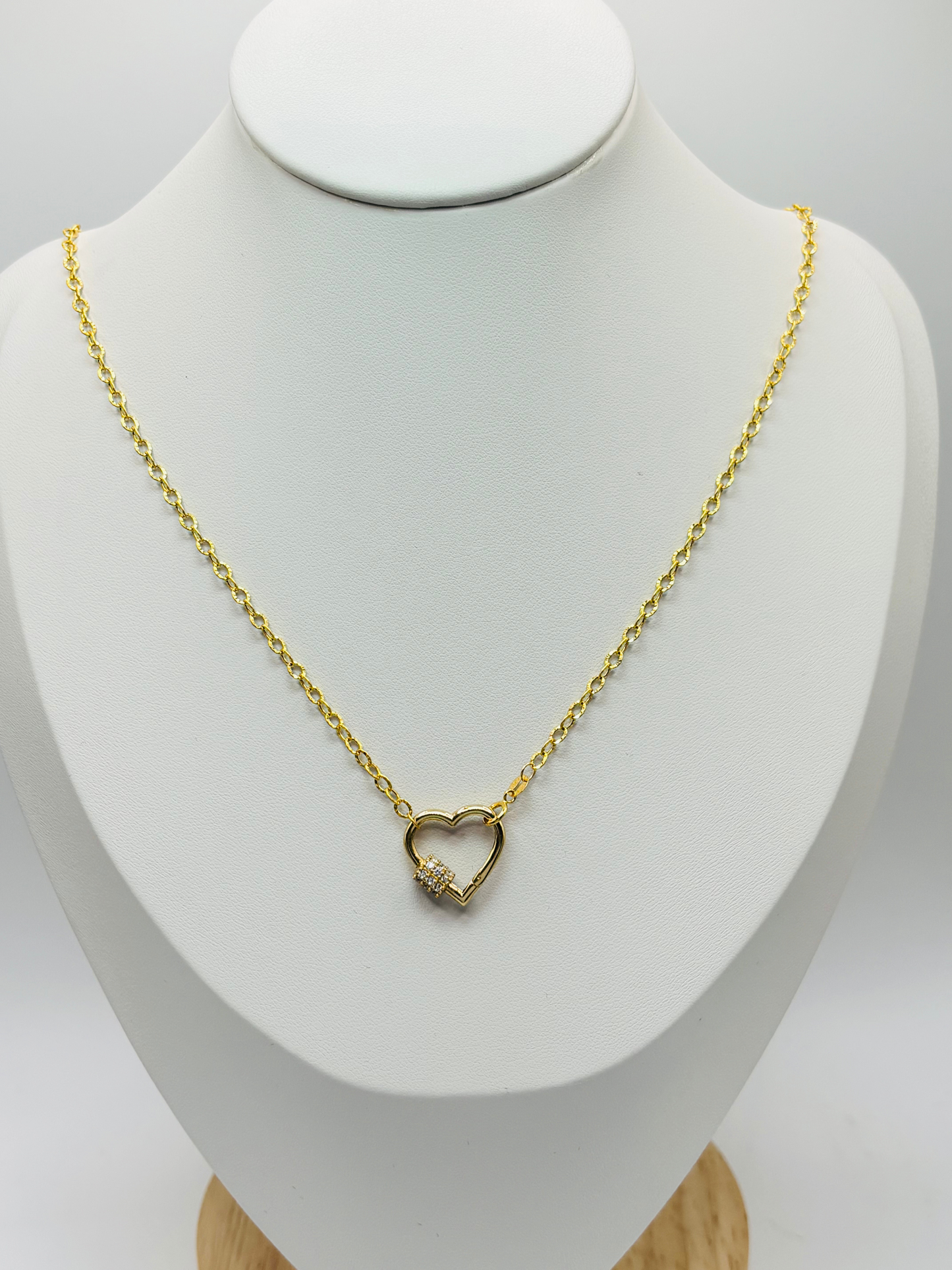 18K Gold Heart Necklace