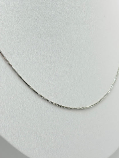 18K White Gold Foxtail Chain