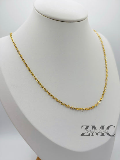 18K Gold Small Link Chain