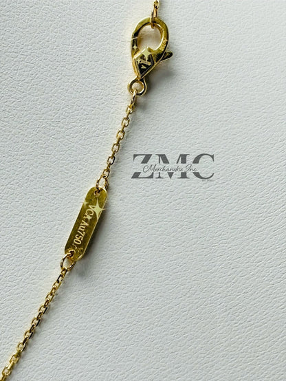 K18 Japan Gold Many Ways Heart Pendant Natural Diamond with 18K Gold Chain