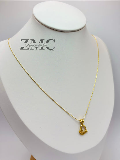 18K Gold Heart Necklace