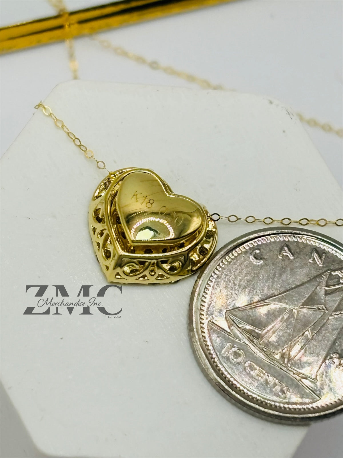 K18 Japan Gold Many Ways Pendant Natural Diamonds with FREE 18K Gold Chain