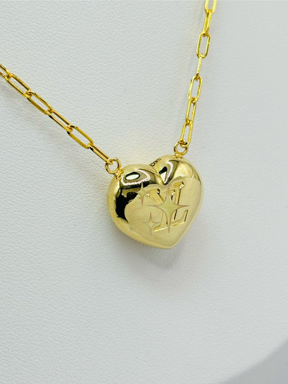 K18 Japan L Heart Attached Necklace