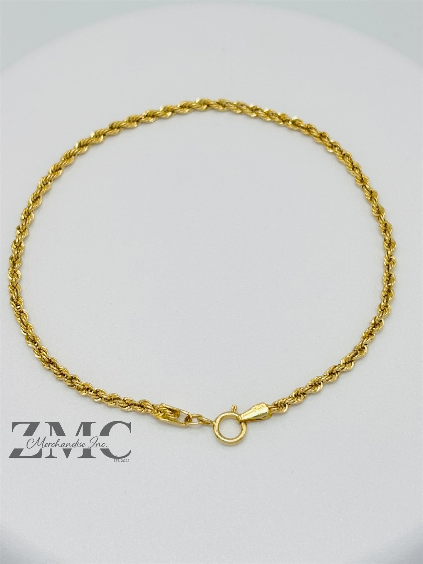 18K Gold Rope Bracelet