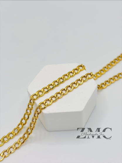 18K Gold Curb Chain