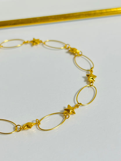 18k Real Saudi Gold Bracelet