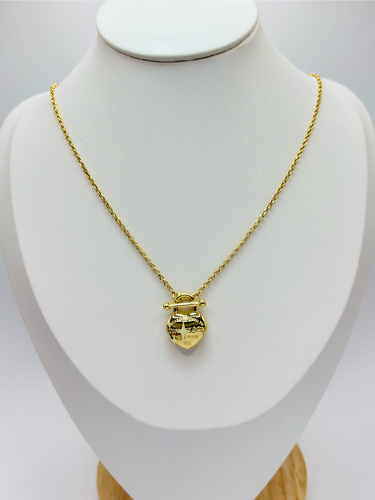 K18 Japan Heart Attached Necklace