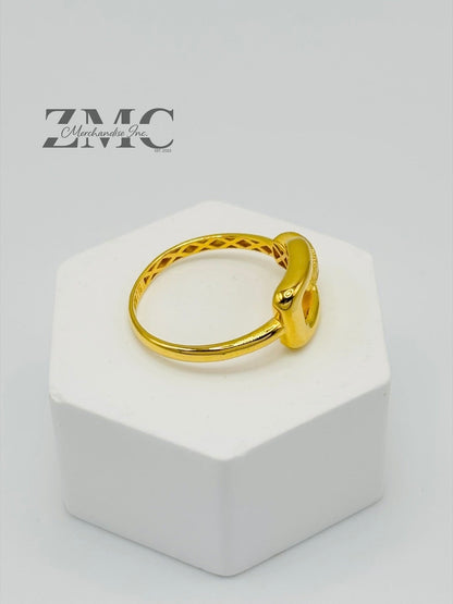 18K Gold Belt Ring