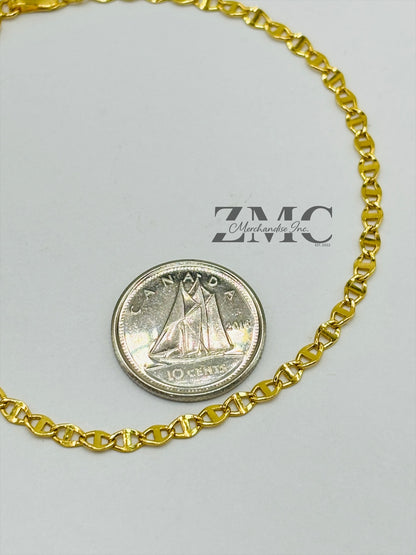 18K Gold Flat G Bracelet