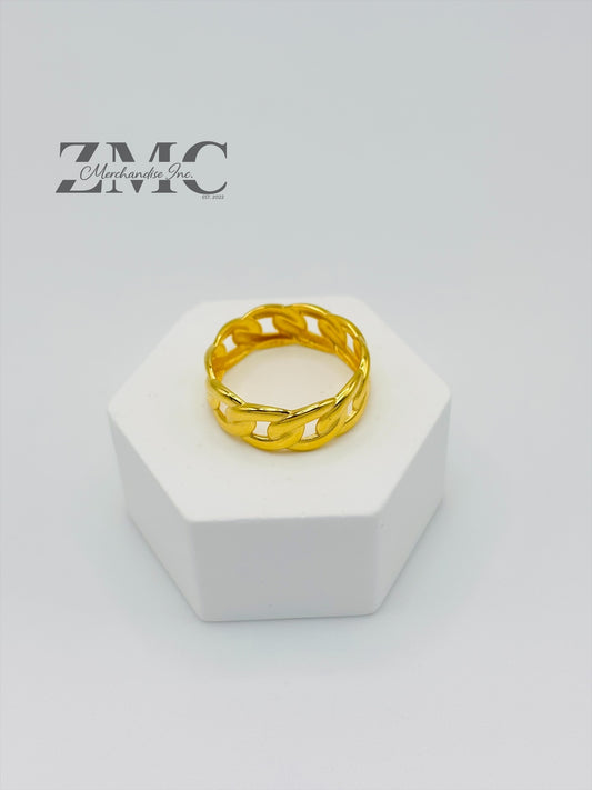 18K Gold Cadena Ring