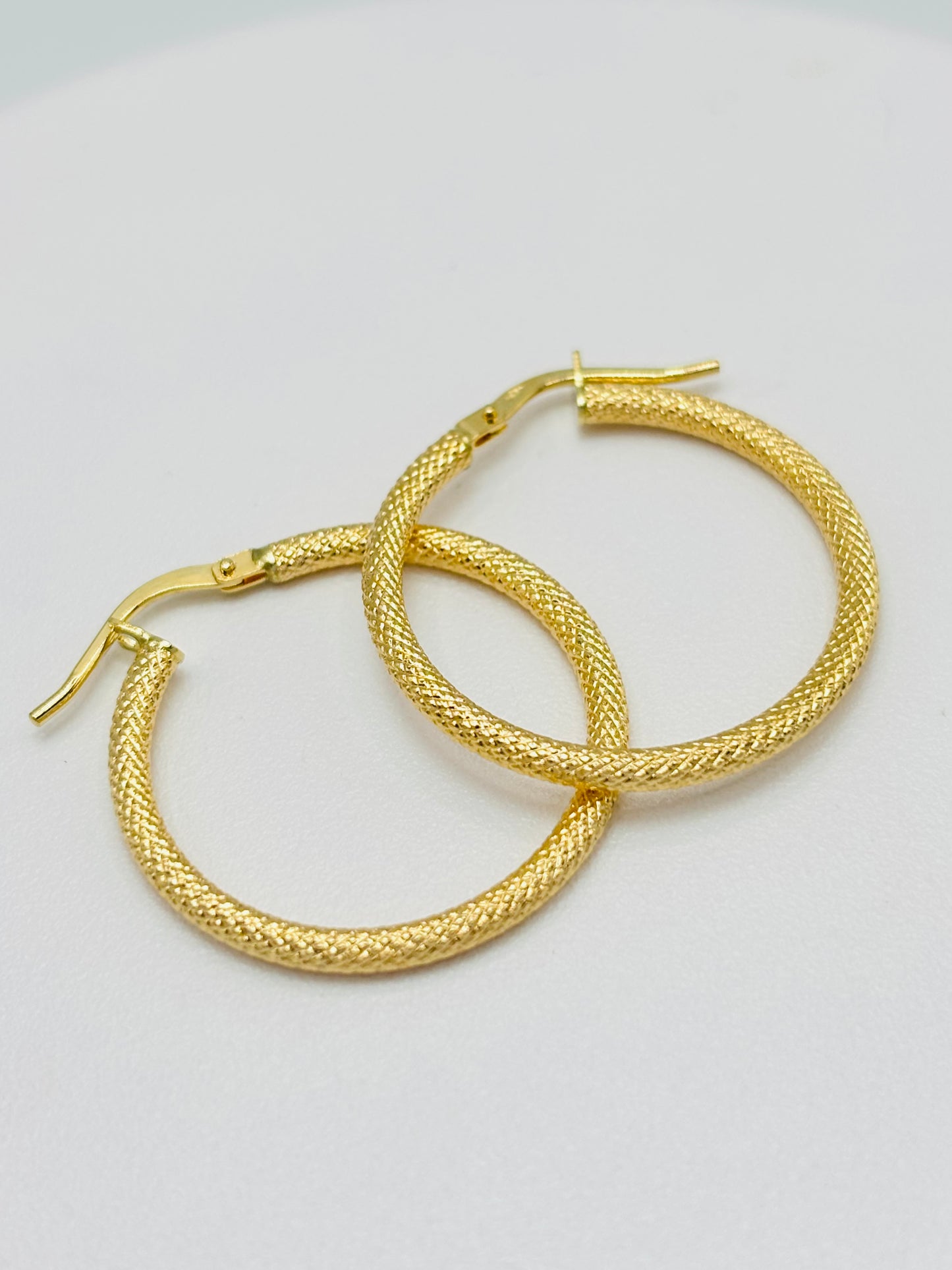 18K Gold Loop Earrings