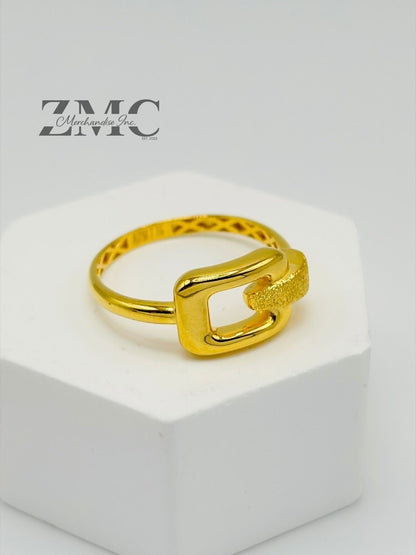 18K Gold Belt Ring
