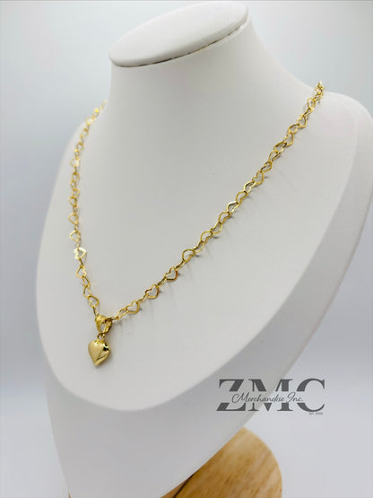 18K Gold Unlimited Heart Necklace