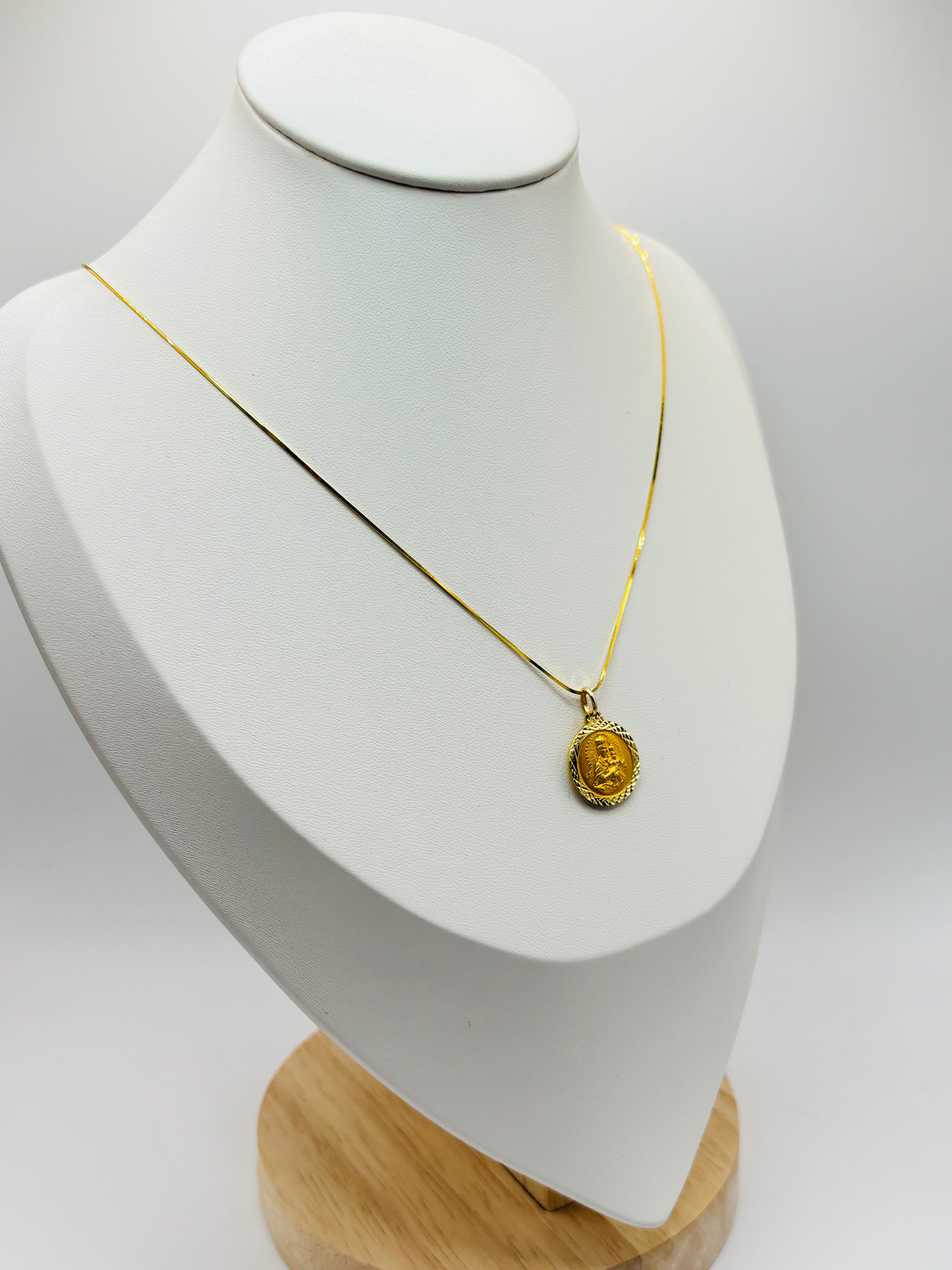 18K Gold Religious Necklace