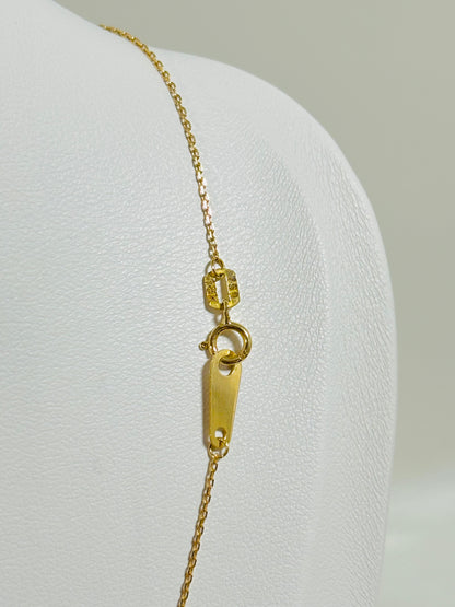 18K Gold Hardware Attached Pendant Necklace
