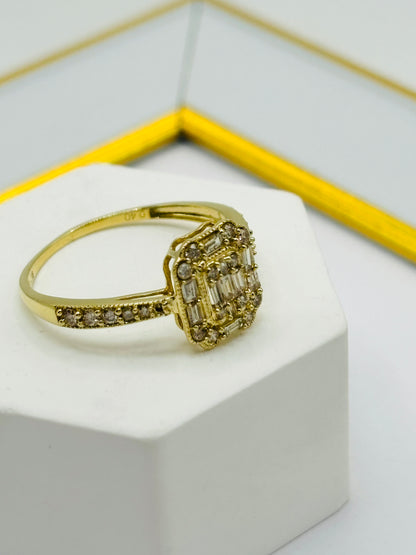 K18 Japan Gold Natural Diamond Ring