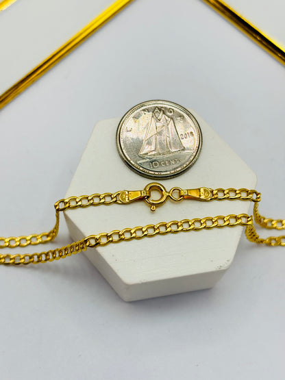 18K Gold Curb Chain