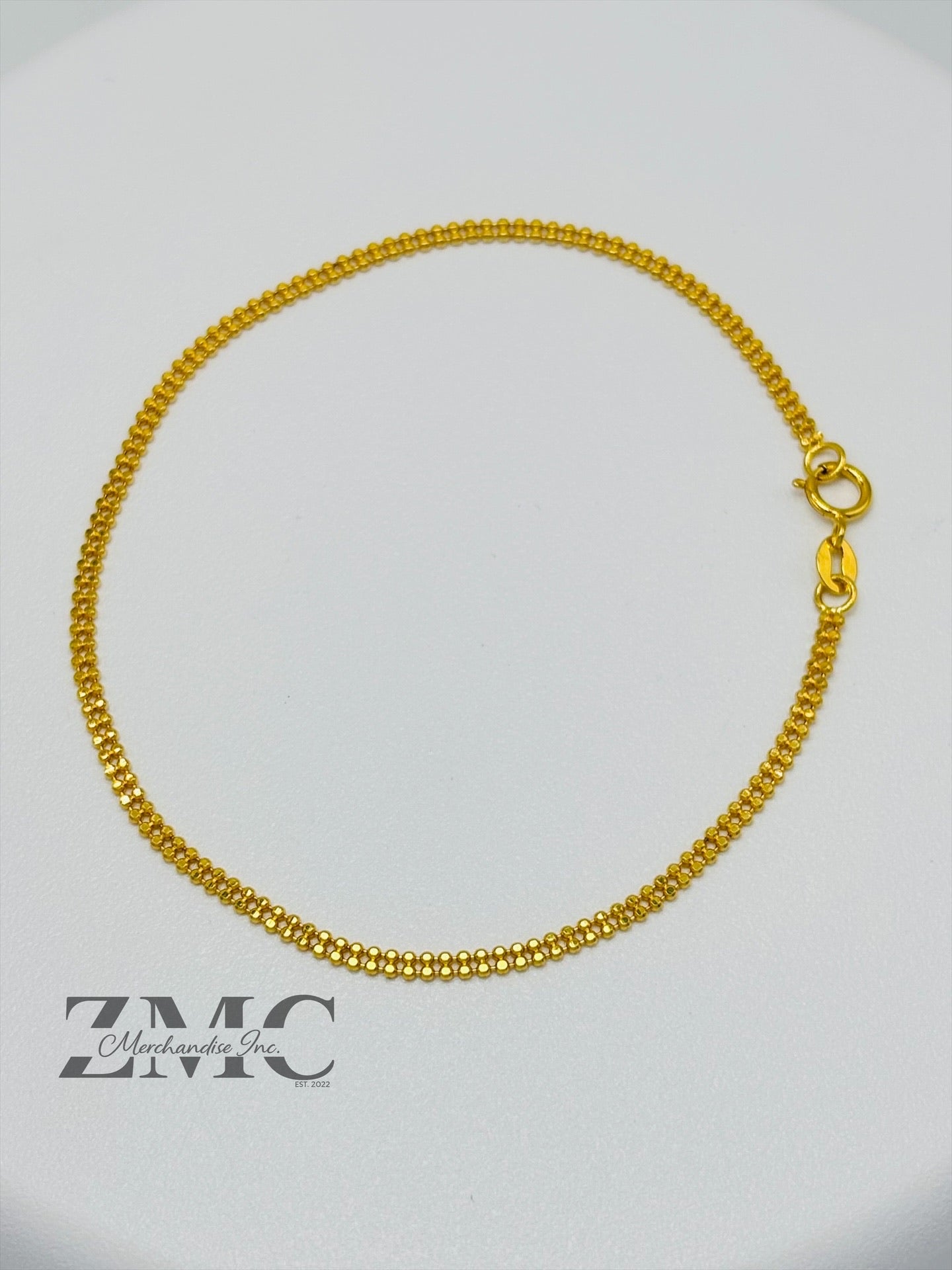 18K Gold Beaded Bracelet