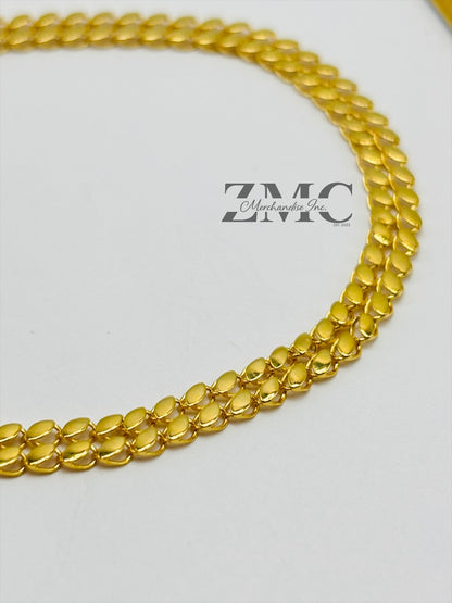 18K Gold Double Damascus Bracelet
