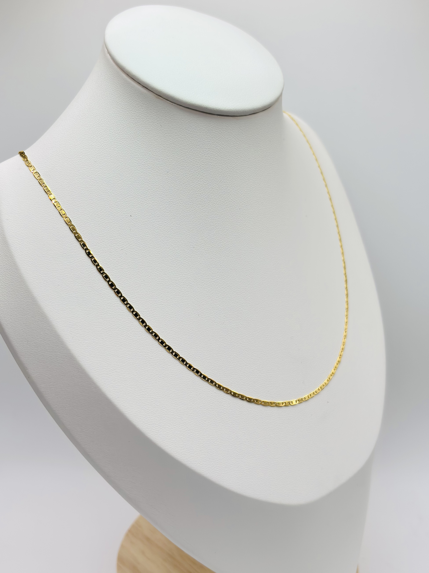 18K Gold G Flat Chain