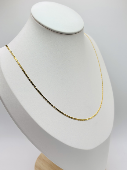 18K Gold G Flat Chain
