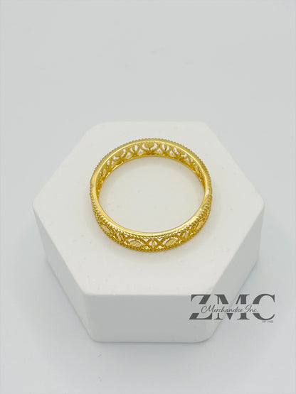 18K Gold Circle Ring