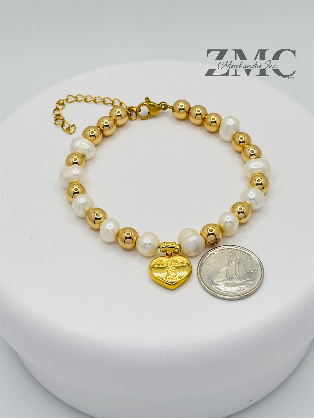 18K Gold Fresh Water Pearl Bracelet