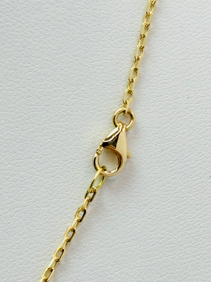 18K Gold Flower Necklace