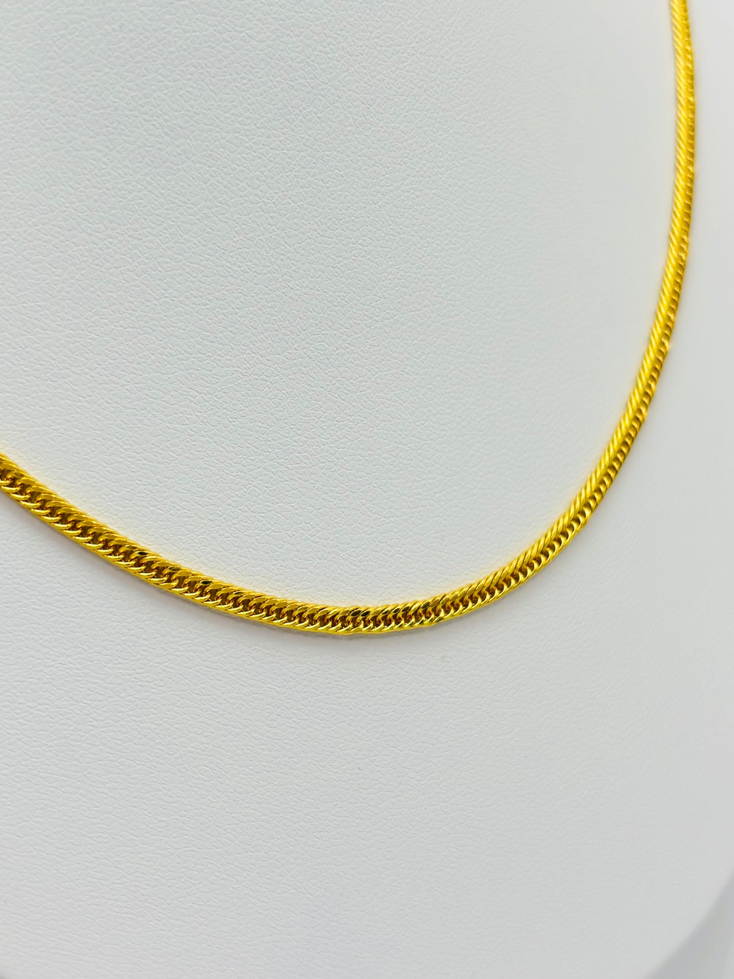 18K Gold Triple Lock Chain 16"