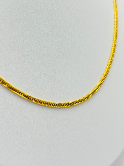 18K Gold Triple Lock Chain 16"