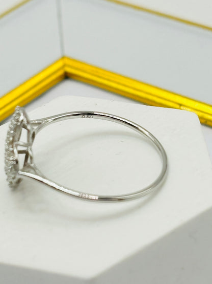 K18 Japan Gold Clover 0.50 carat Natural Diamond Ring