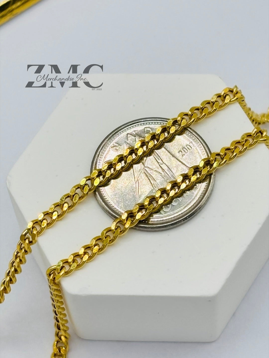 18K Gold Curb Chain
