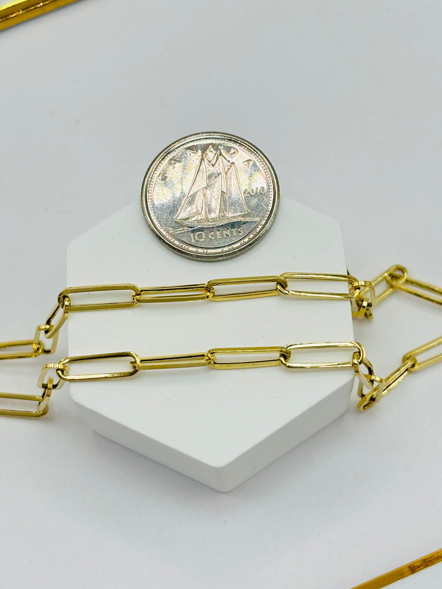 K18 Japan Gold Carabiner Heart Necklace