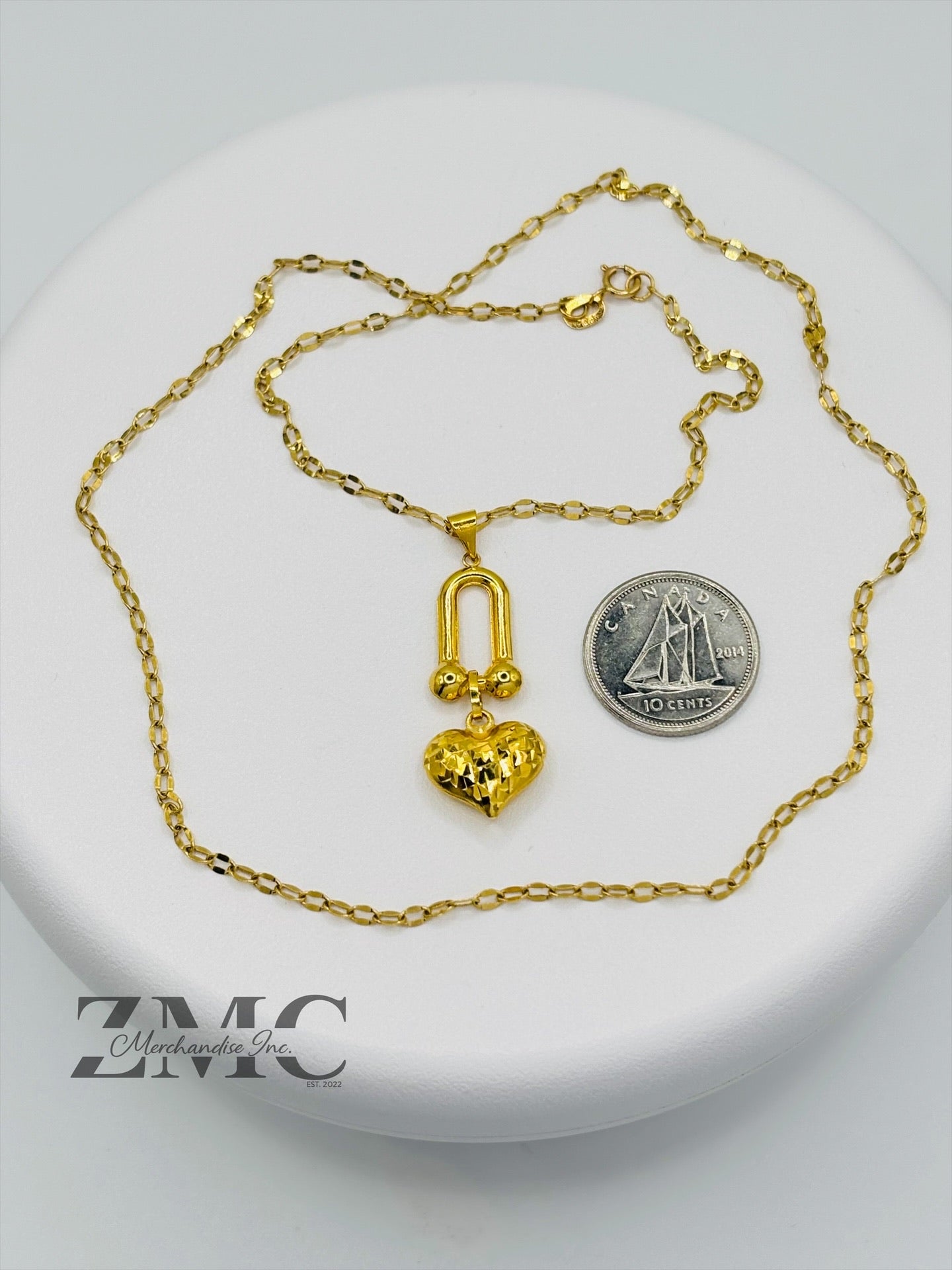 18K Gold Hardware Heart Dancing Necklace