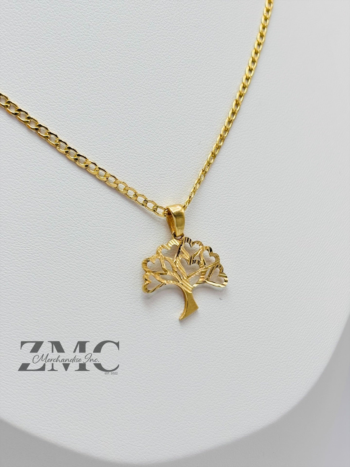 18K Gold Tree Necklace