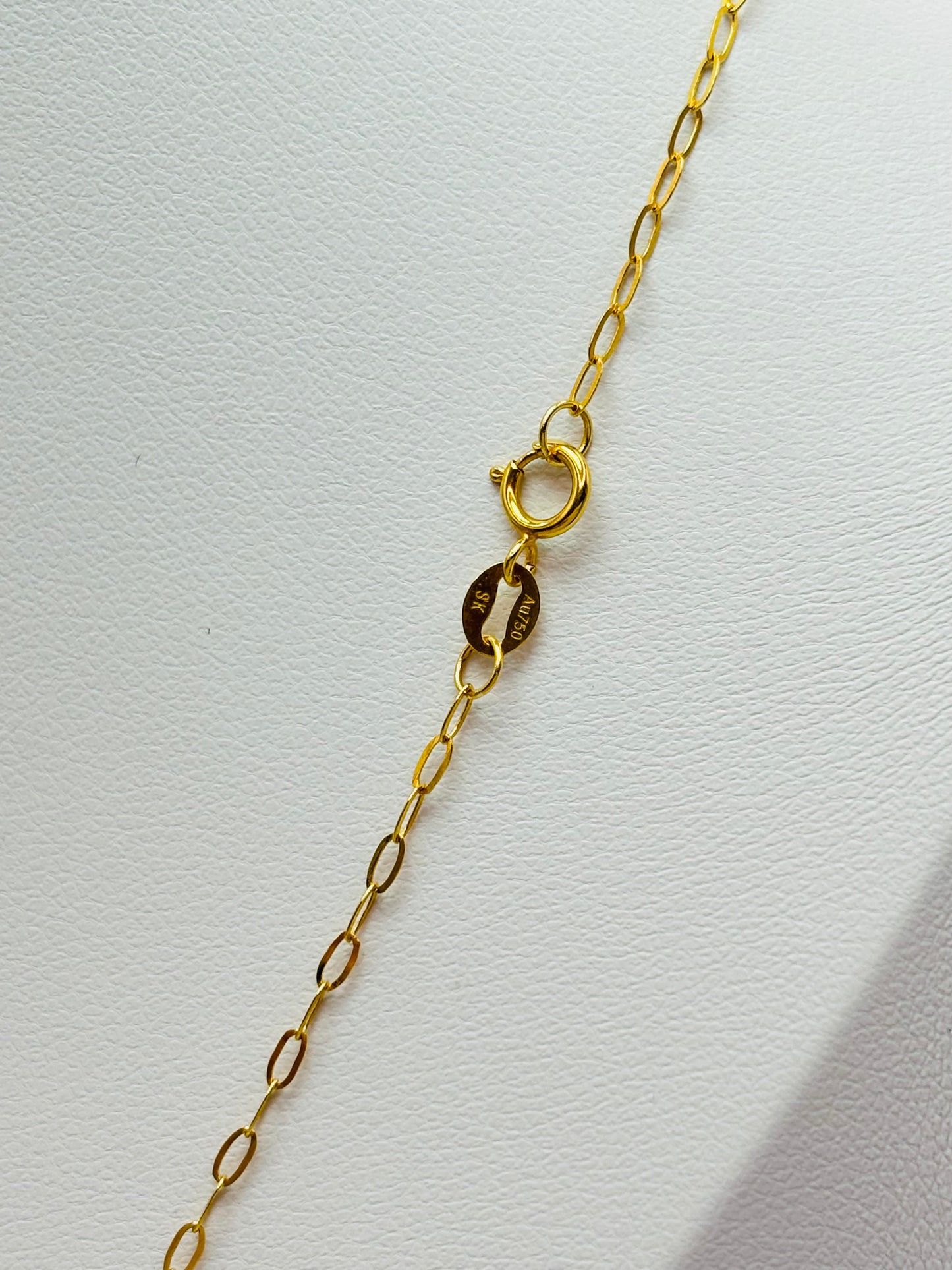 18K Gold Mini Link Paperclip Chain
