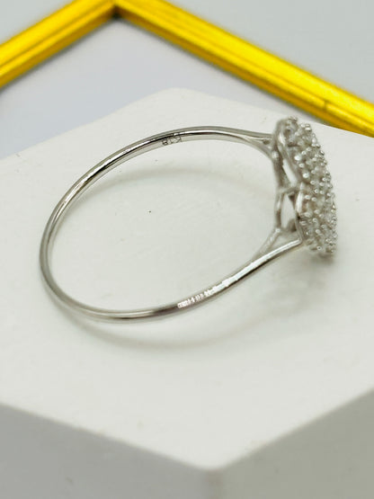 K18 Japan Gold Clover 0.50 carat Natural Diamond Ring
