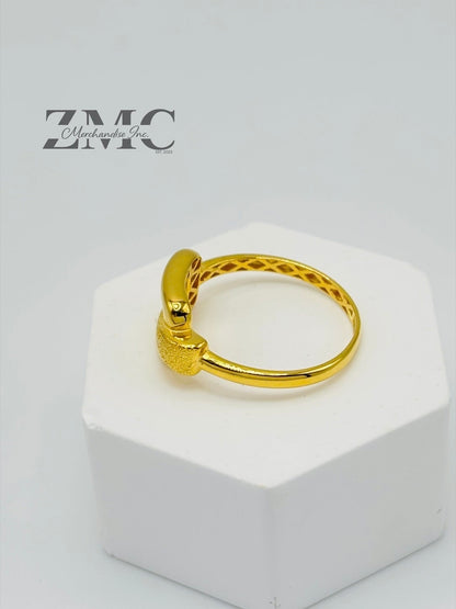 18K Gold Belt Ring