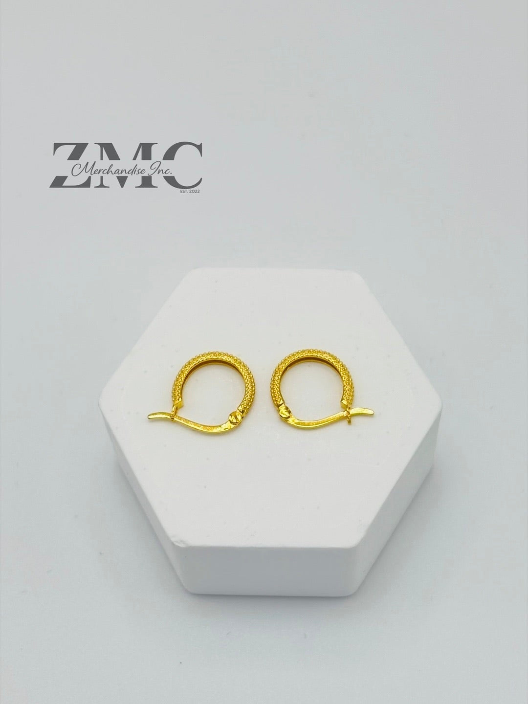 18K Gold Kids Huggies Loop Earrings