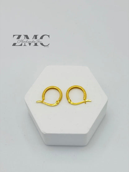 18K Gold Kids Huggies Loop Earrings