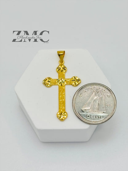 18K Gold Cross Pendant